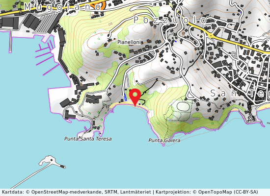 Santa teresa på kartan