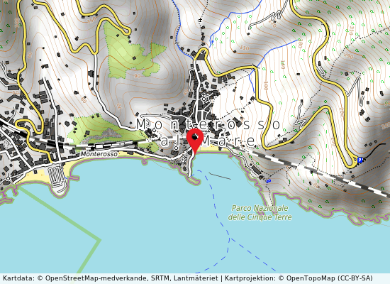 Canale valle på kartan
