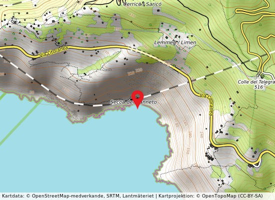 Spiaggia di cannetto på kartan