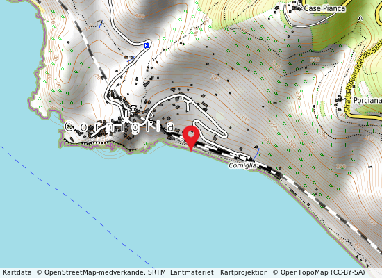 Stazione f.s. cornig på kartan